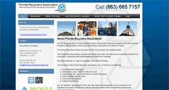 Desktop Screenshot of floridarecyclersassociation.org